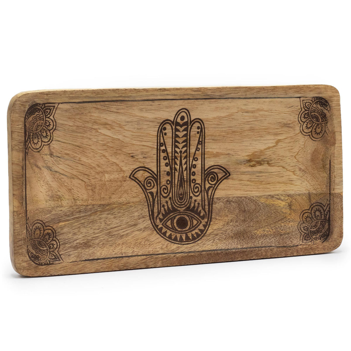 Wooden Tray | Hamsa