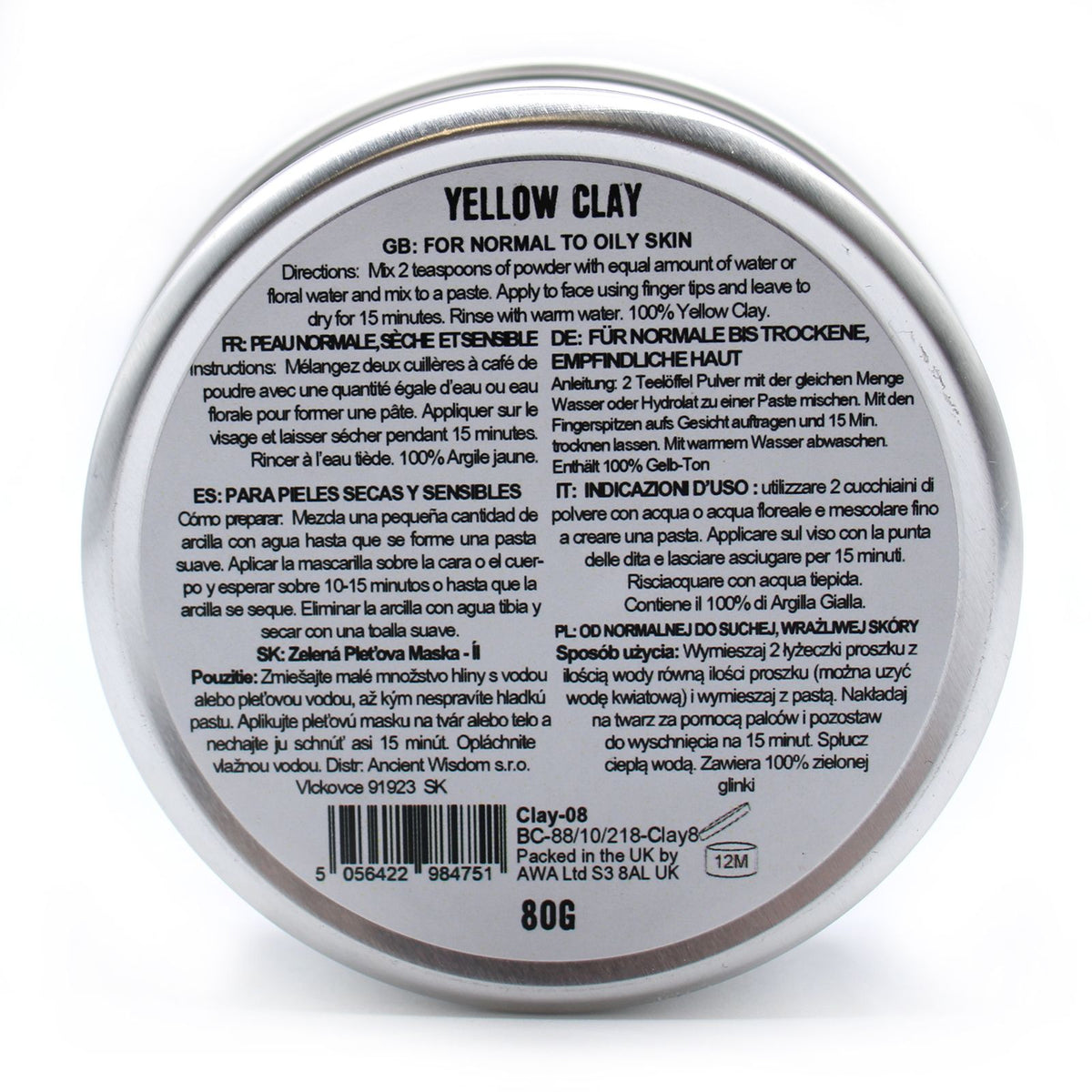 Yellow Clay Mask