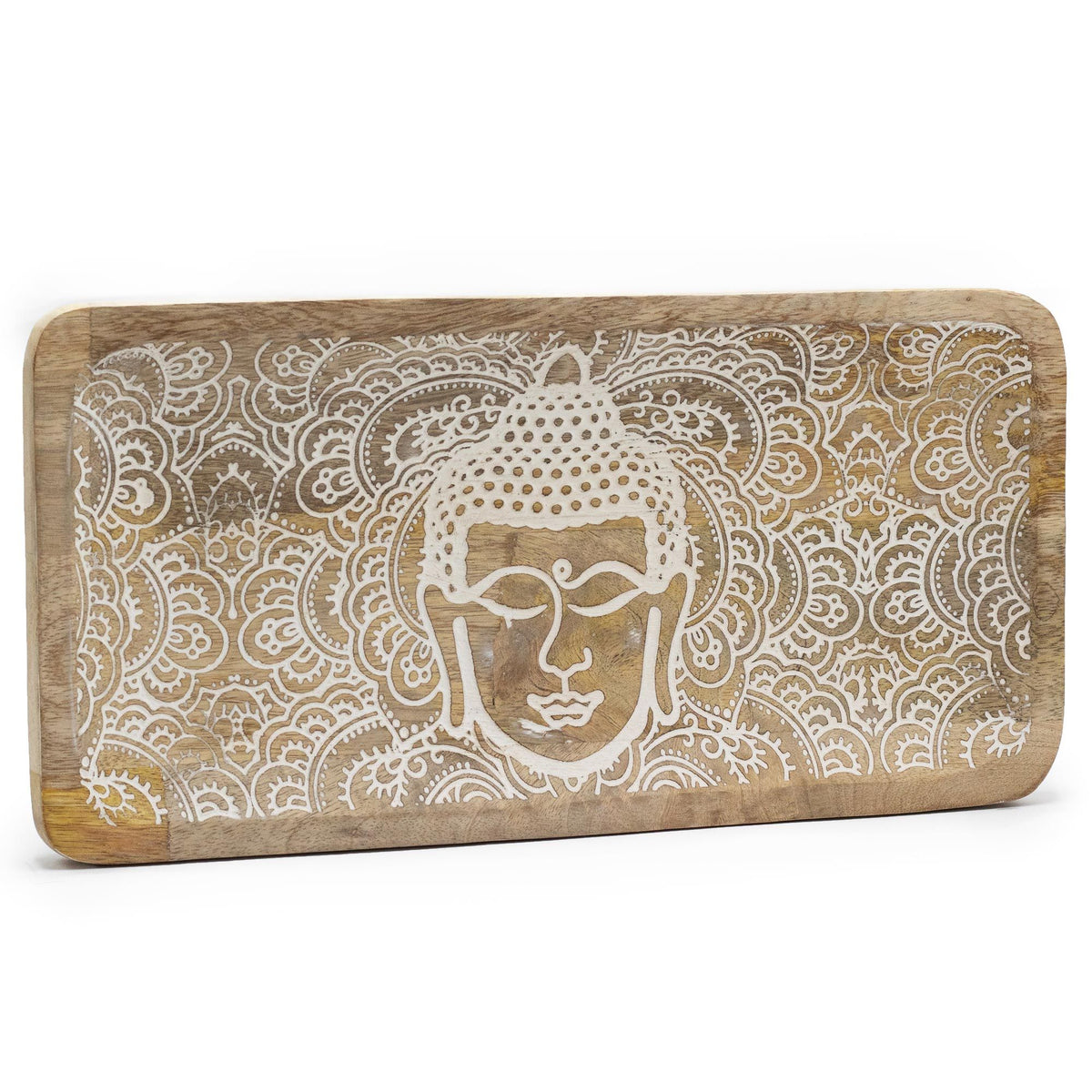 Wooden Tray | Buddha Face