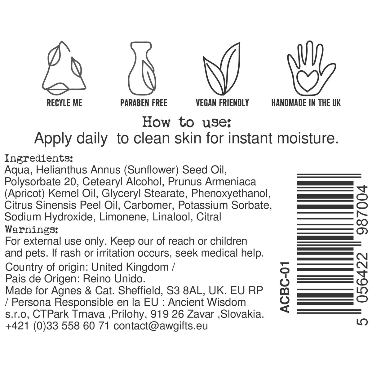 Hand & Body Cream | Clementine