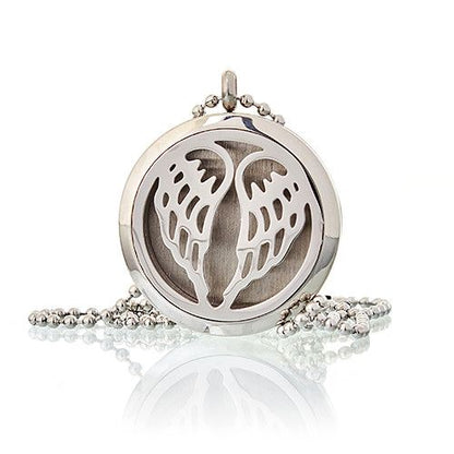 Aromatherapy Diffuser Necklace | Angel Wings 30mm