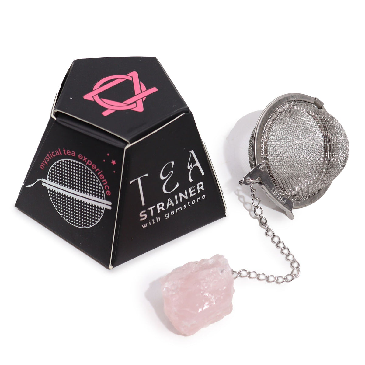 Tea Strainer | Rose Quartz