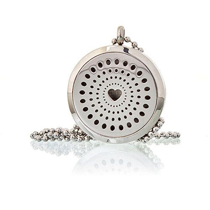 Aromatherapy Diffuser Necklace | Diamond Heart 30mm