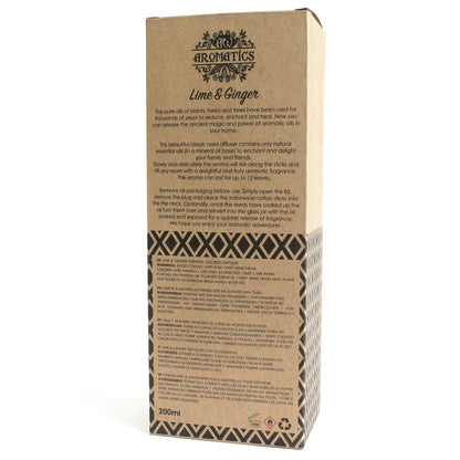 Essential Oil Reed Diffuser | Lime & Ginger (200ml)