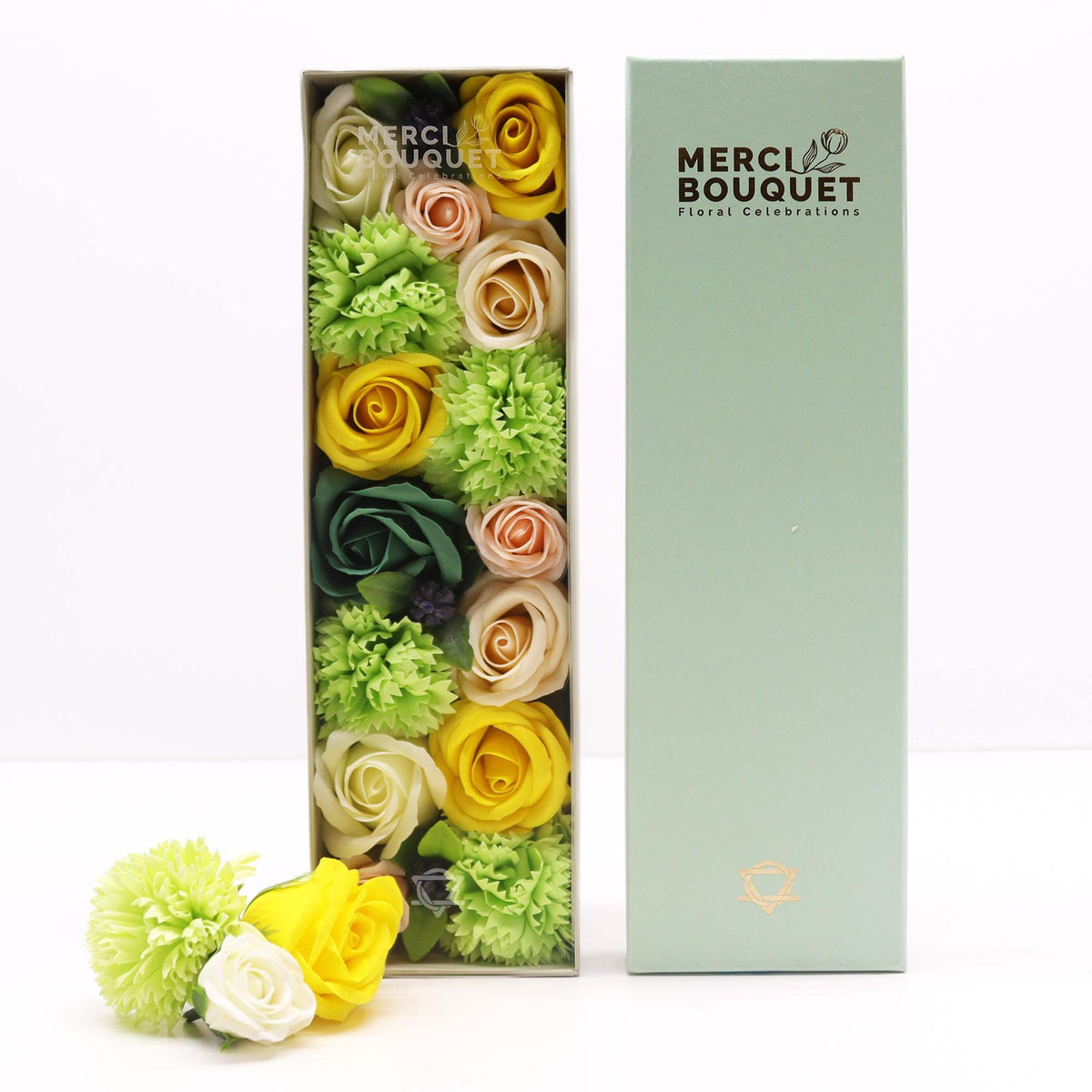 Bouquet Box L | Yellow & Greens