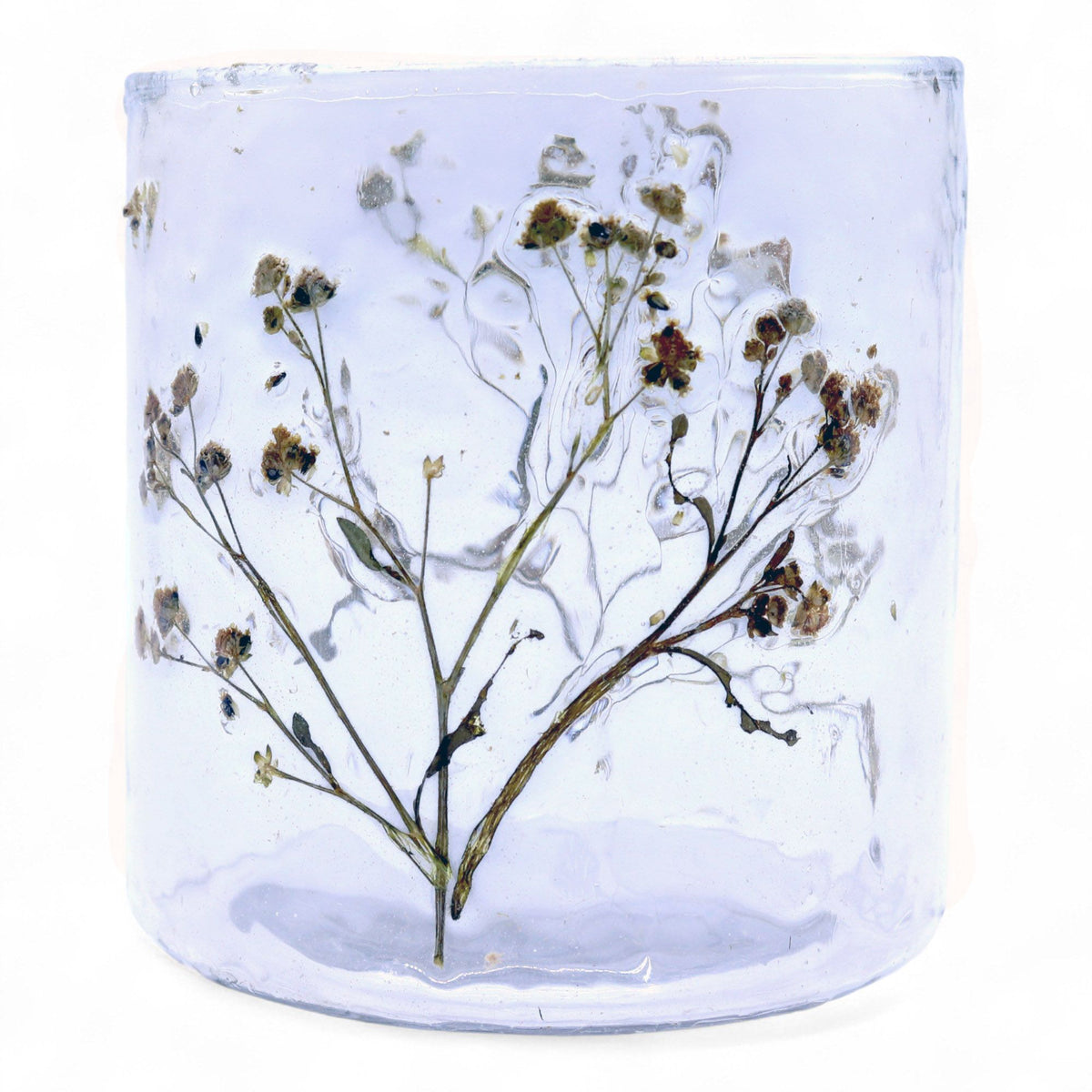 Botanical Candle Holder | Green 8x8cm