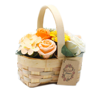 Bouquet in Basket M | Orange