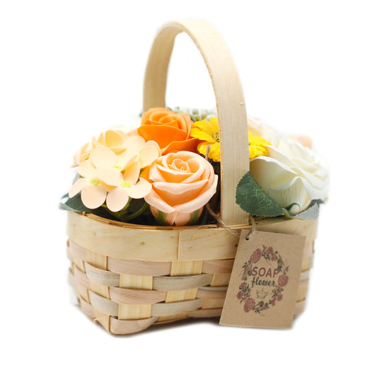 Bouquet in Basket M | Orange