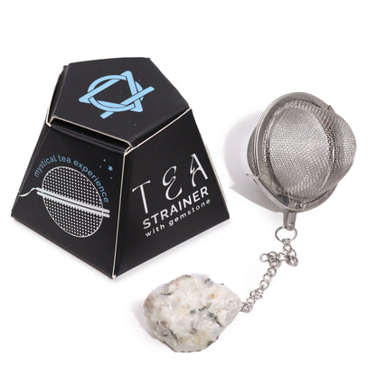 Tea Strainer | Rainbow Moonstone