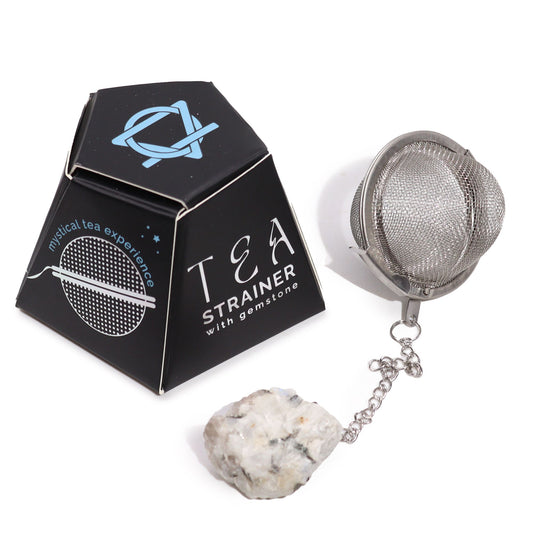 Tea Strainer | Rainbow Moonstone