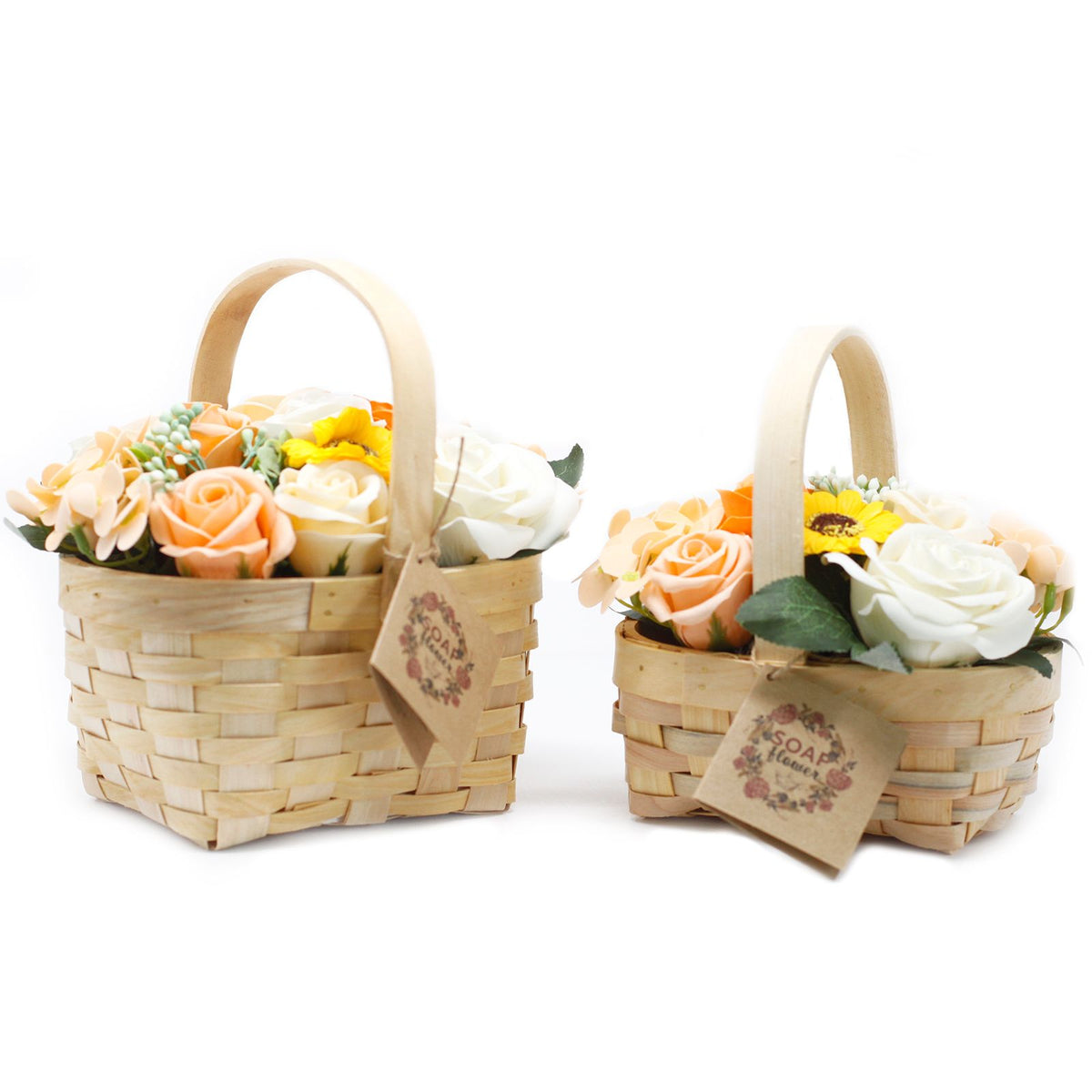 Bouquet in Basket M | Orange