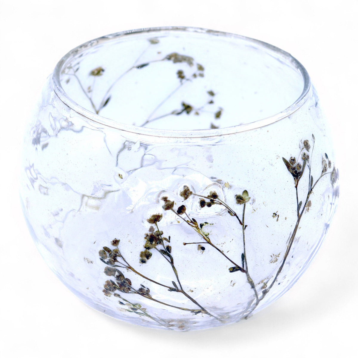 Botanical Bowl Candle Holder | Green 8x10cm