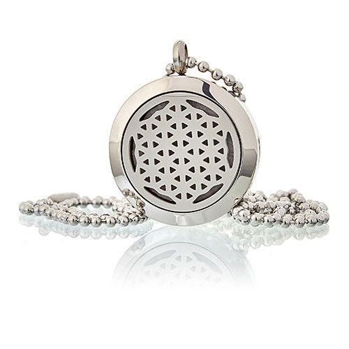 Aromatherapy Diffuser Necklace | Flower of Life 25mm