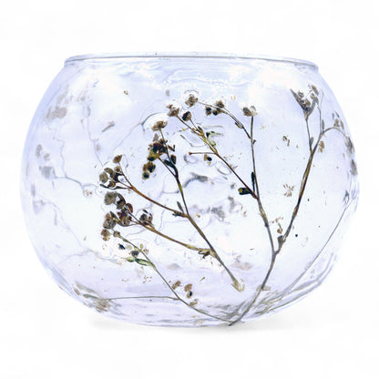 Botanical Bowl Candle Holder | Green 8x10cm