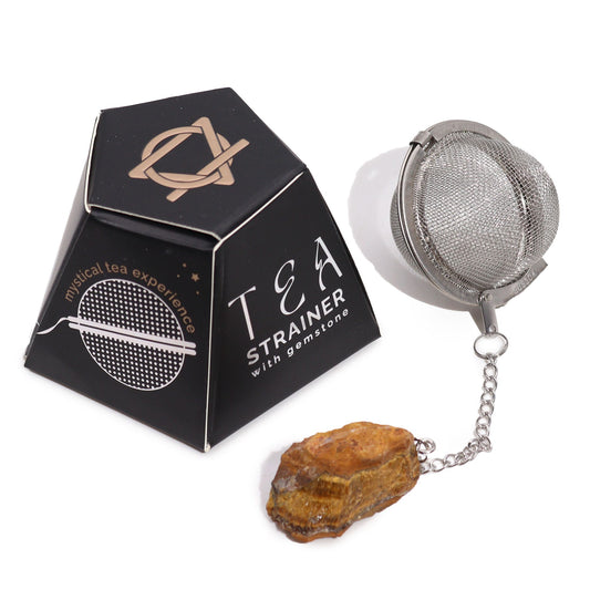Tea Strainer | Gold Tigers Eye