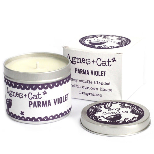 Agnes & Cat – Tin Candle 200 ml | Parma Violet