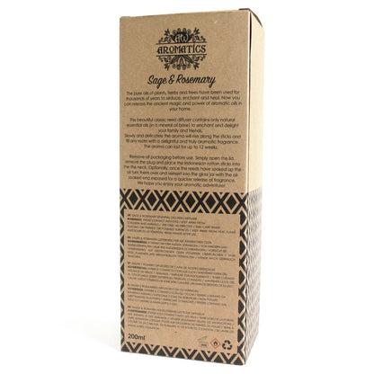 Essential Oil Reed Diffuser | Sage & Rosemary (200ml)