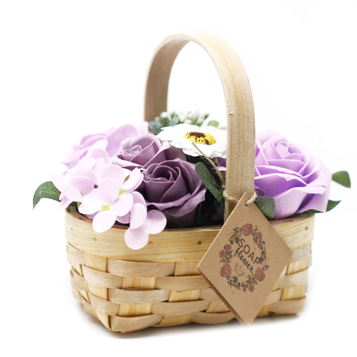 Bouquet in Basket M | Lilac