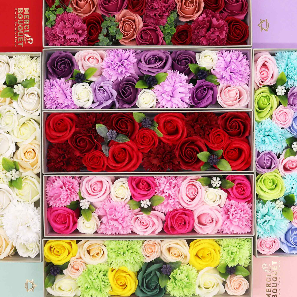 Bouquet Box L | Yellow & Greens