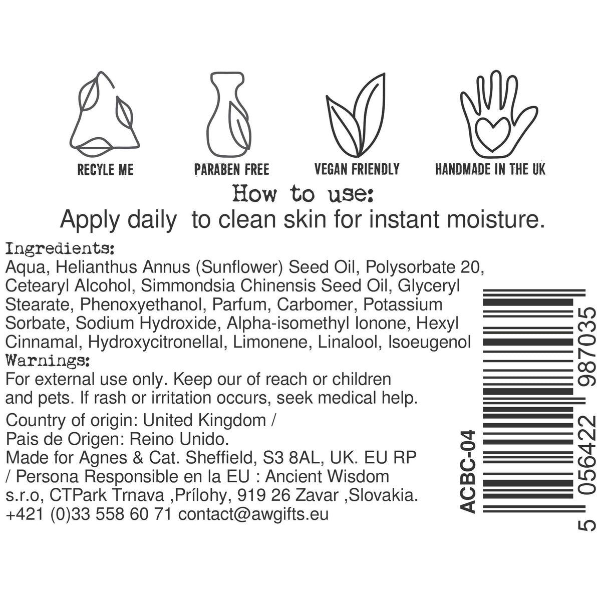 Hand & Body Cream | Moroccan Roll