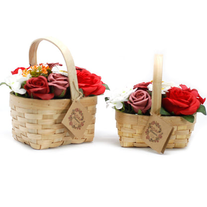 Bouquet in Basket L | Red
