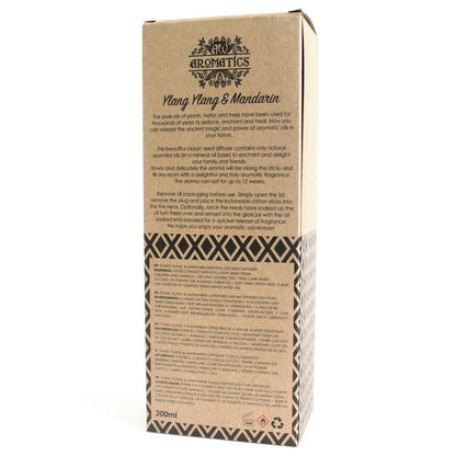 Essential Oil Reed Diffuser | Ylang Ylang & Mandarin (200ml)
