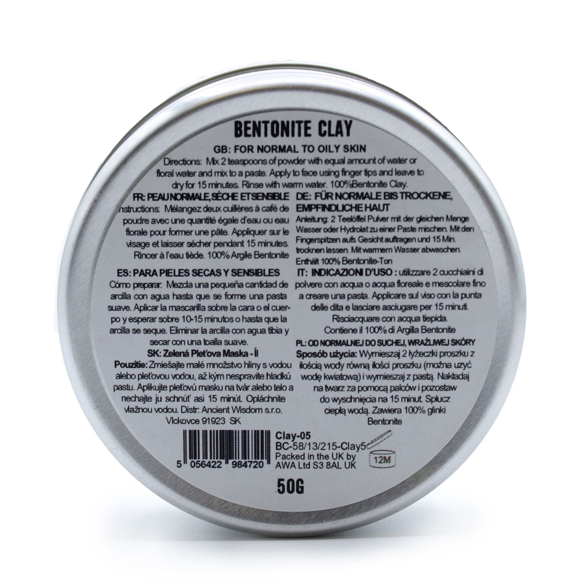 Bentonite Clay Mask