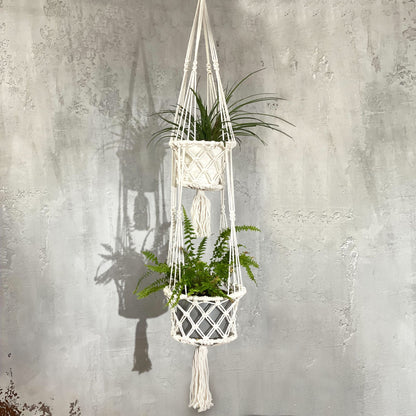 Macramé Plant Hanger | Double