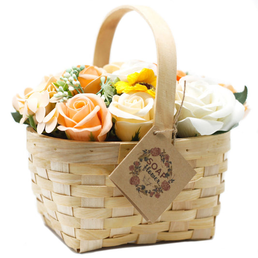 Bouquet in Basket L | Orange