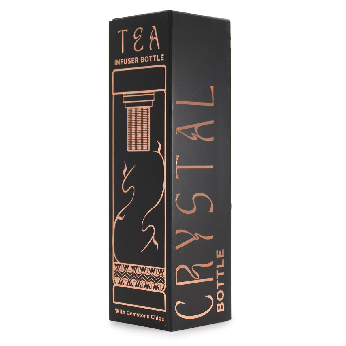 Glass Tea Infuser Bottle | Rose Quartz