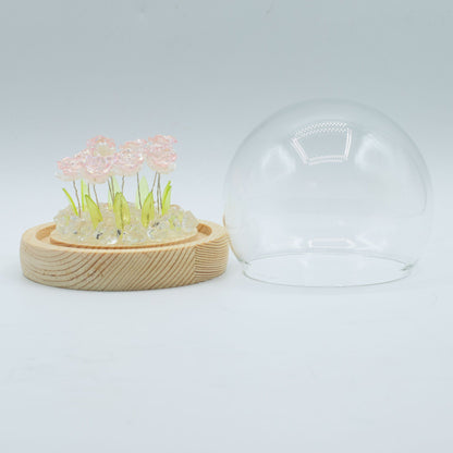 Floral Glow Dome | Pink Roses