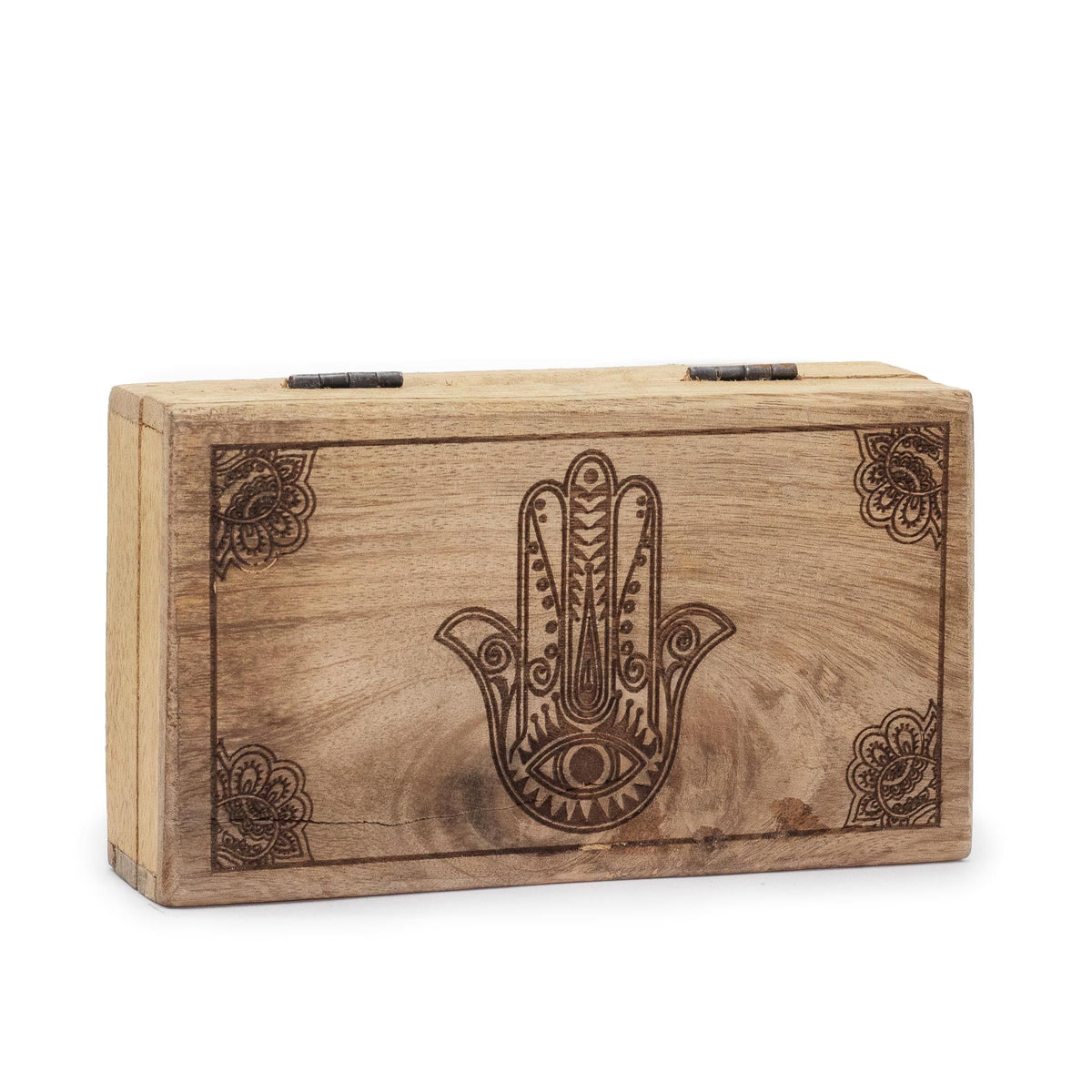 Square Wooden Box | Hamsa
