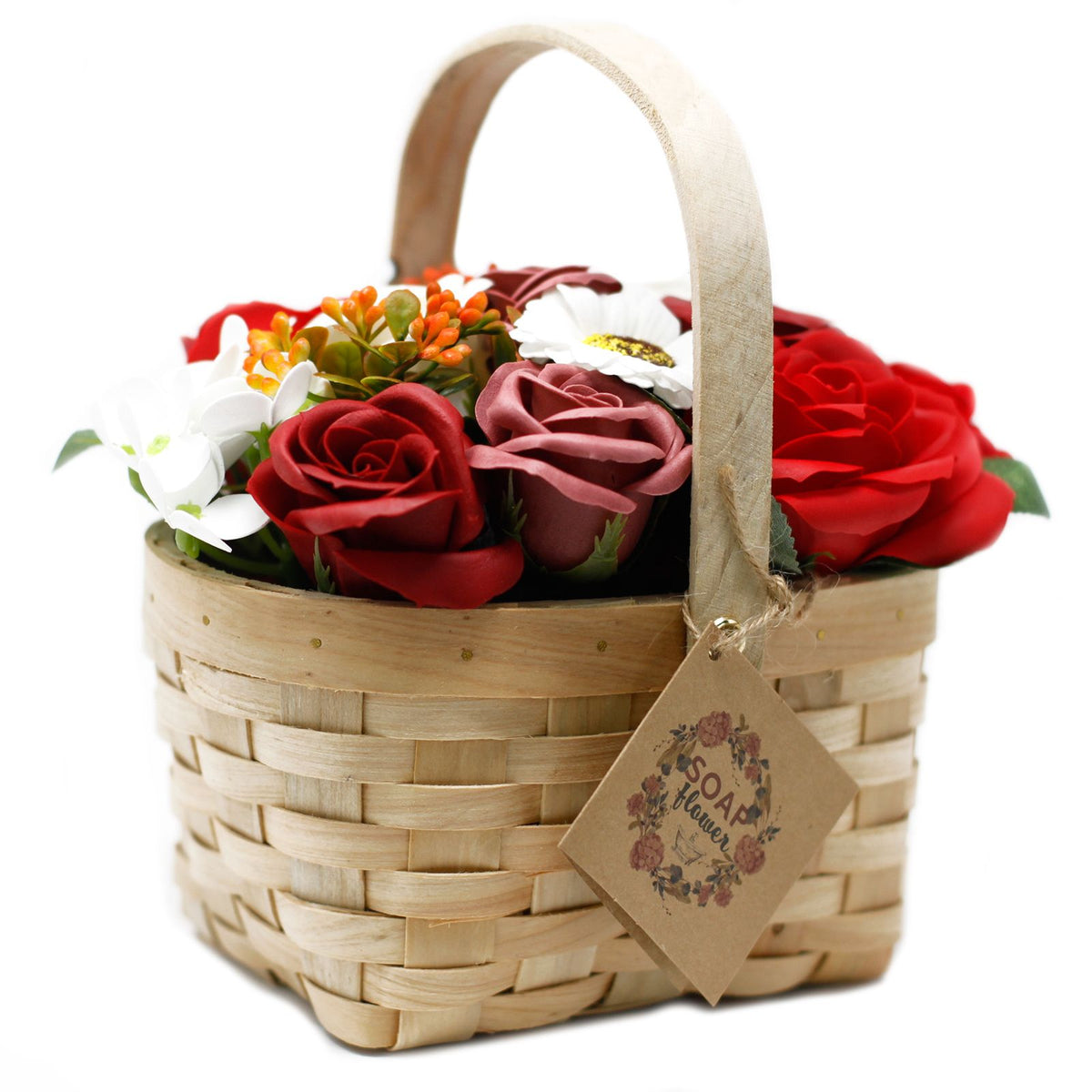Bouquet in Basket L | Red