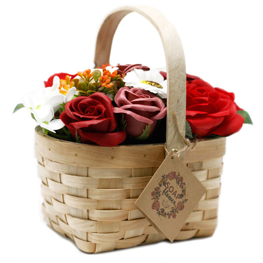 Bouquet in Basket L | Red