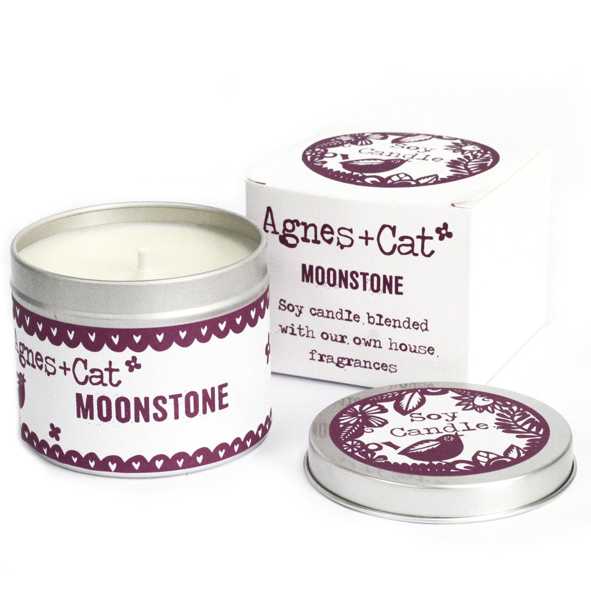 Agnes & Cat – Tin Candle 200ml | Moonstone