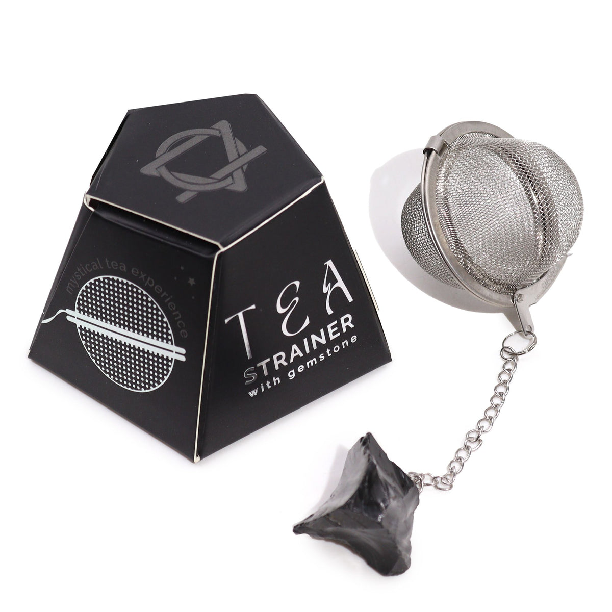 Tea Strainer | Black Obsidian