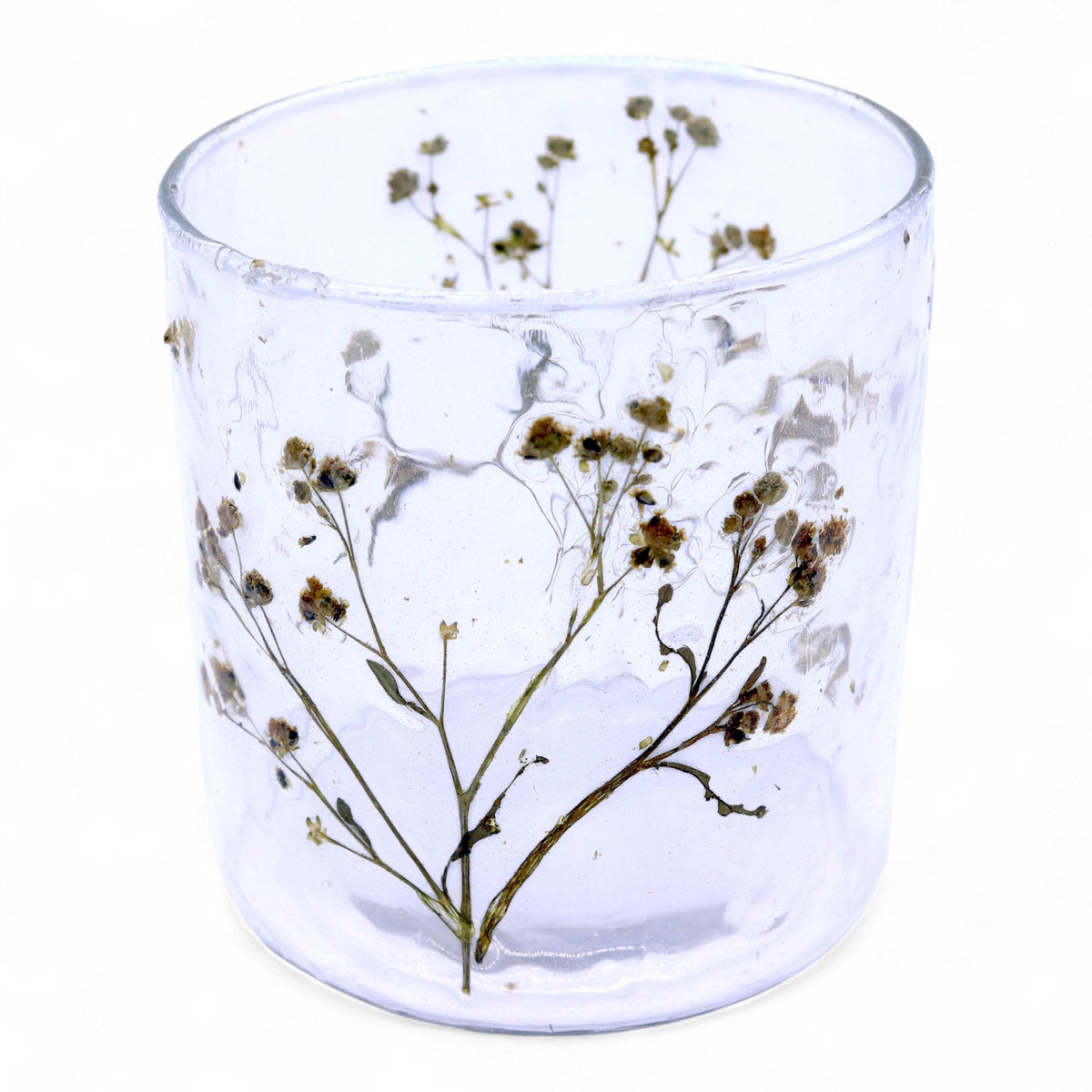 Botanical Candle Holder | Green 8x8cm