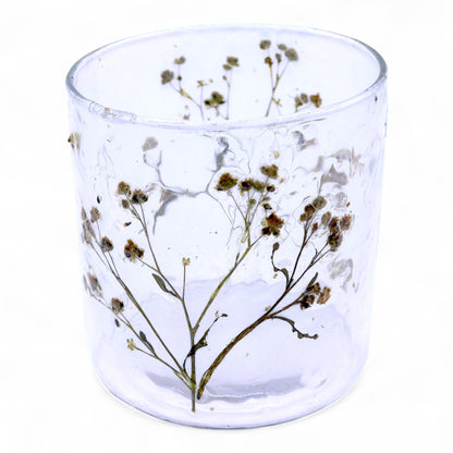 Botanical Candle Holder | Green 8x8cm