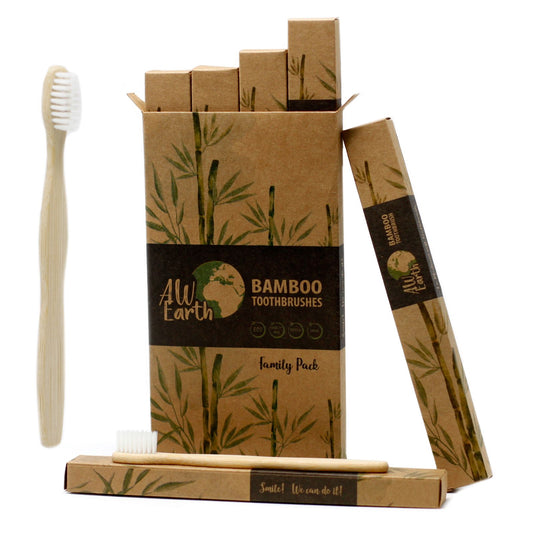Family Pack Bamboo Toothbrush
