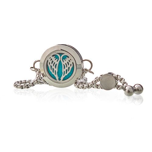 Aromatherapy Chain Bracelet | Angel Wings 20mm