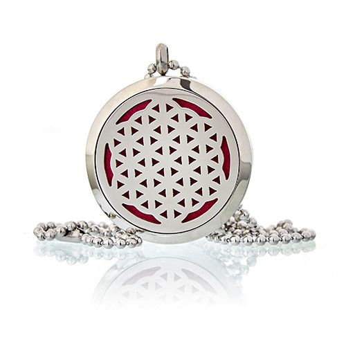 Aromatherapy Diffuser Necklace | Flower of Life 30mm