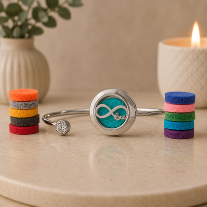 Aromatherapy Crystal Bracelet | Infinite Love 20mm