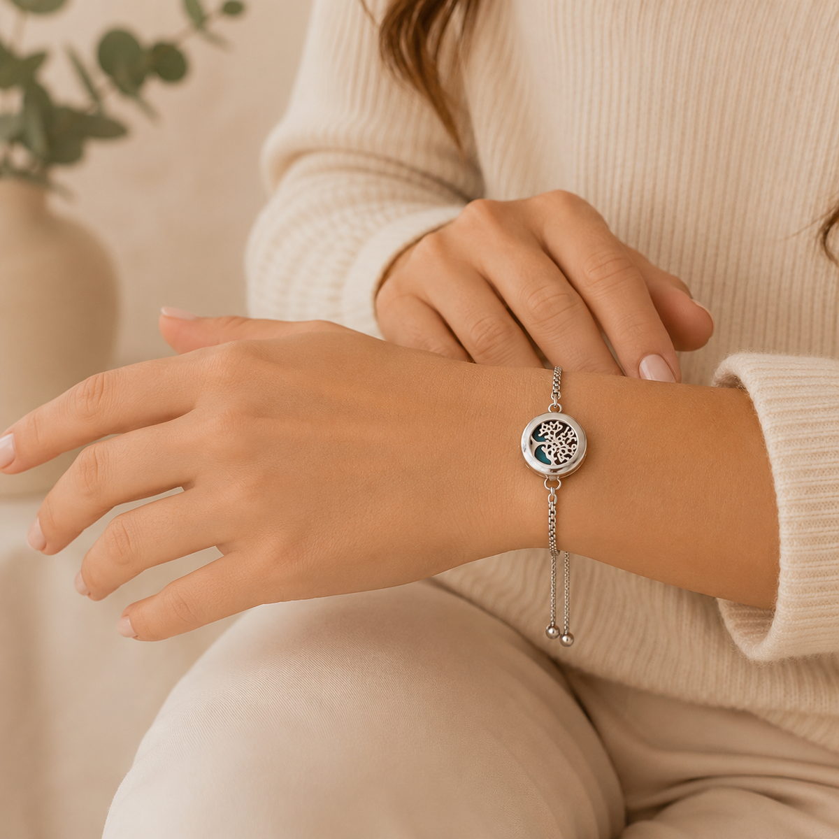 Aromatherapy  Chain Bracelet | Tree of Life 20mm