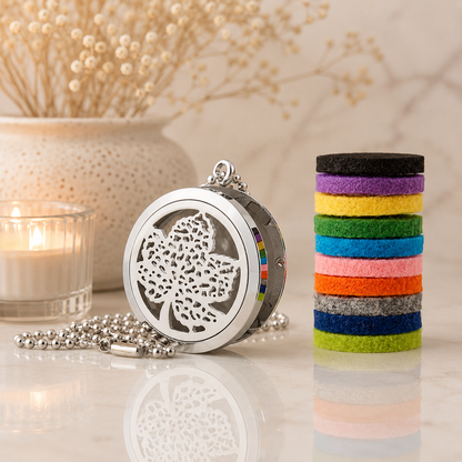 Aromatherapy Diffuser Necklace | Leaf 30mm
